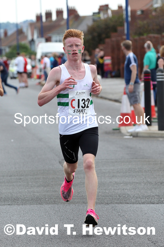 Mens under-17s 2021 Northern 6 and 4 Stage and Young Athletes Road Relays, Redcar. Photo: David T. Hewitson/Sports for All Pics